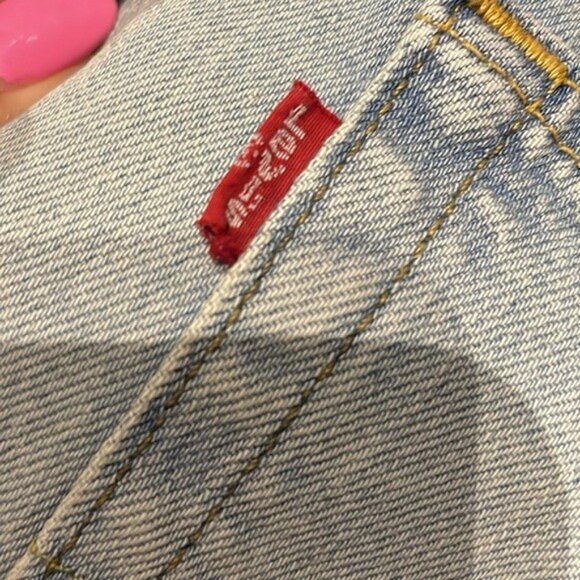 Levi's® Premium 502™ Straight Leg Light Wash Denim Jeans 36” Waist - Picture 8 of 10
